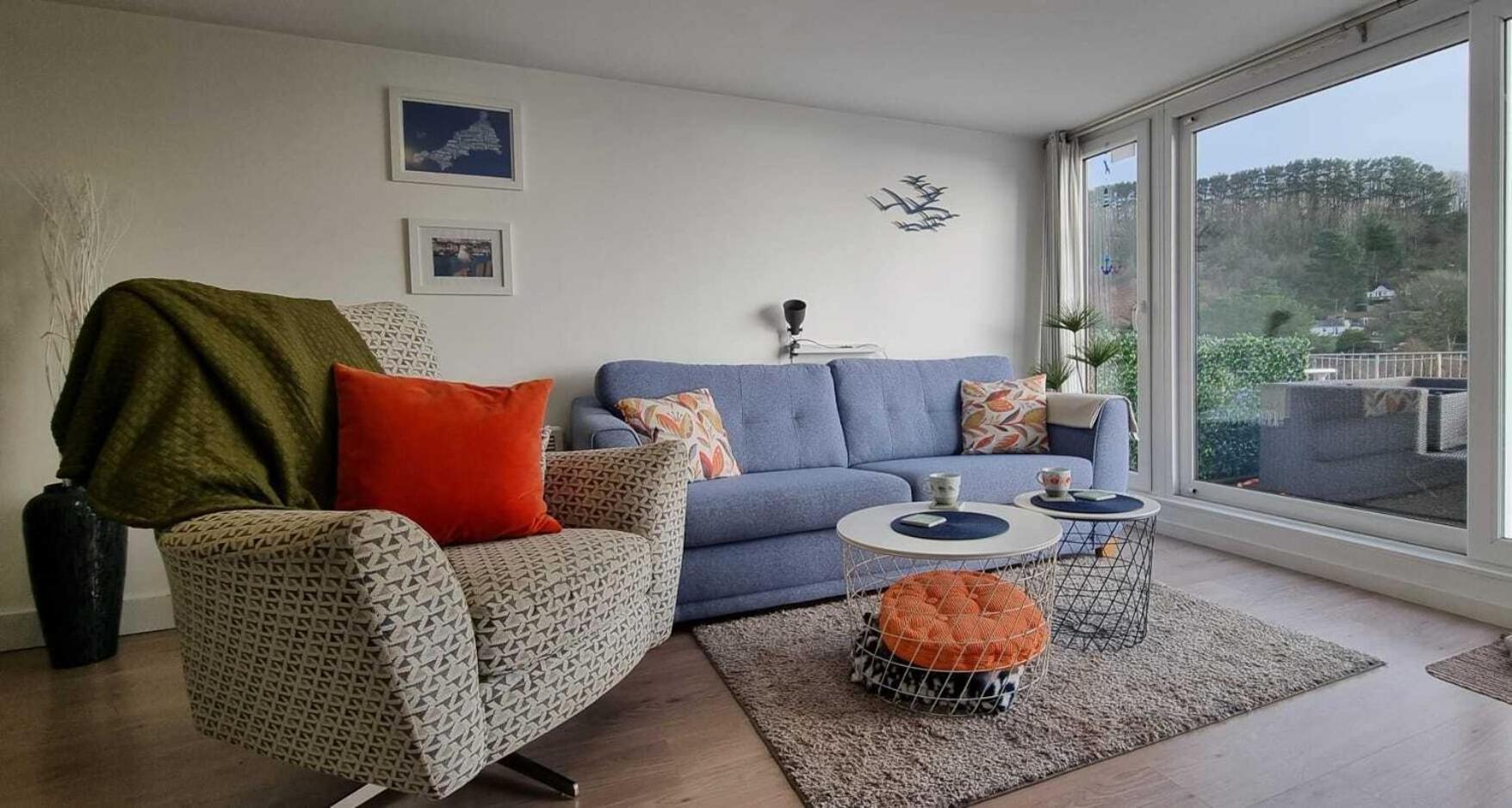 May View - Luxury Sea View Apartment - Millendreath, Looe Bagian luar foto